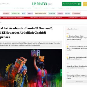 Mondial Art Académia : Lamia El Guermaï, Ahmed El Houari et Abdelilah Chahidi récompensés