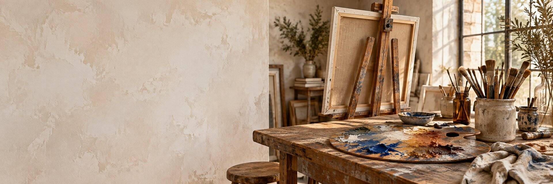 Atelier de peinture, illustration